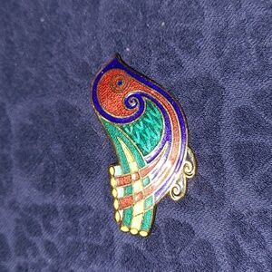 Enamel Celtic Bird Brooch Ireland
